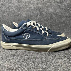 Vintage Vans Made In USA Navy Blue Era Sz 9 1990s 1980s Rare Mens